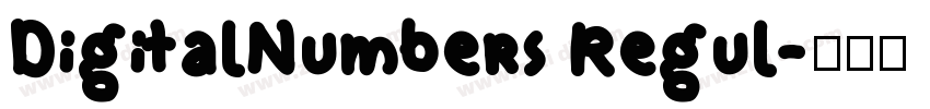 DigitalNumbers Regul字体转换